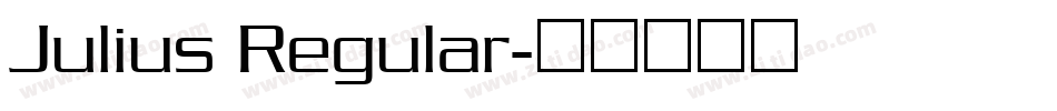 Julius Regular字体转换